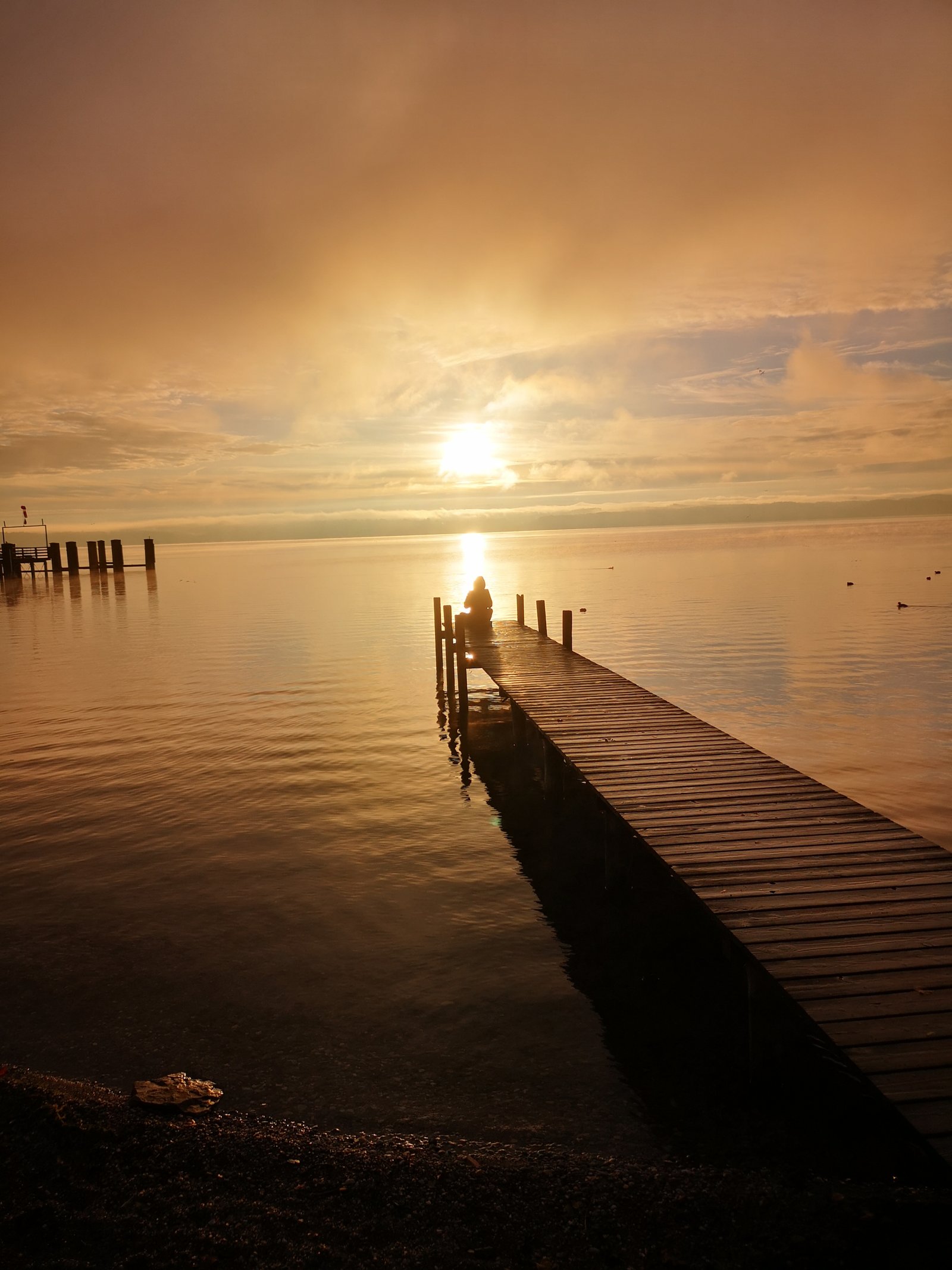 Doris Mühlich am Steg